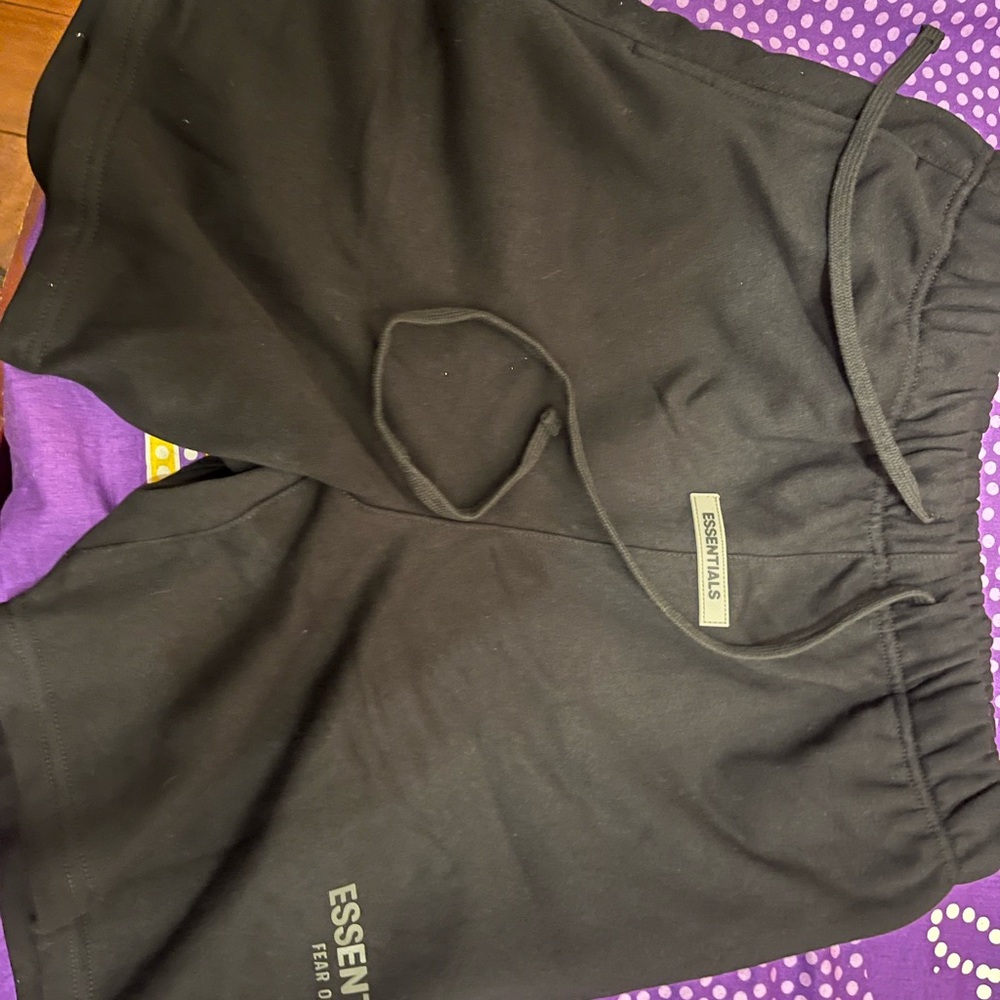Essentials Black Shorts